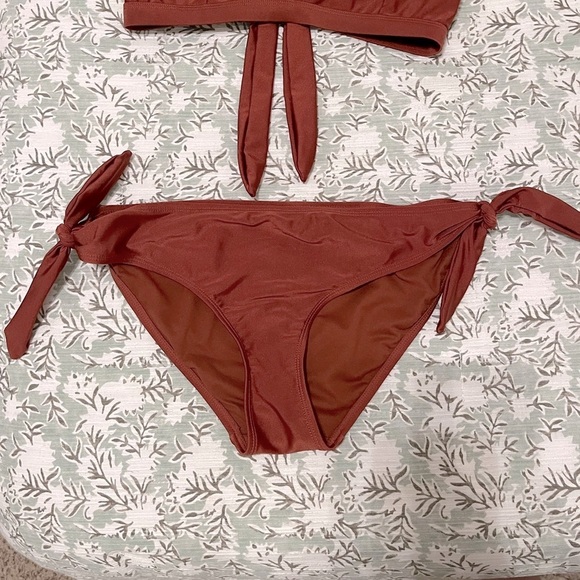 Warehouse | Copper Side Tie Bikini Size 6/8 - Picture 3 of 8